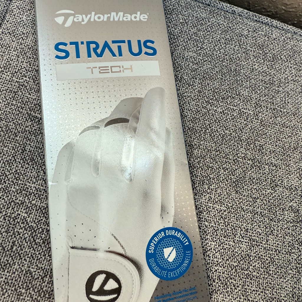 Taylormade White Golf Glove With Blue Accents